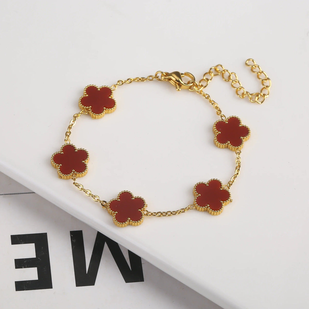KLEEBLATT | Rotes Armband
