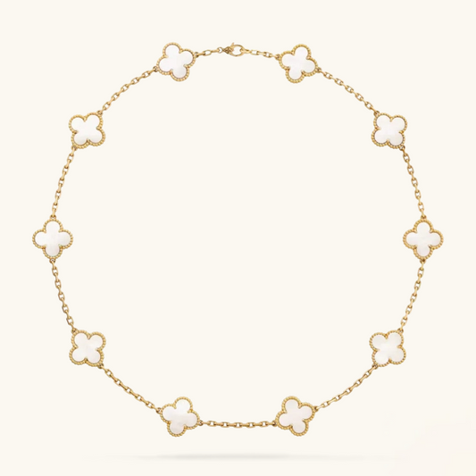 KLEEBLATT | 10 Motive Weißes Halsband